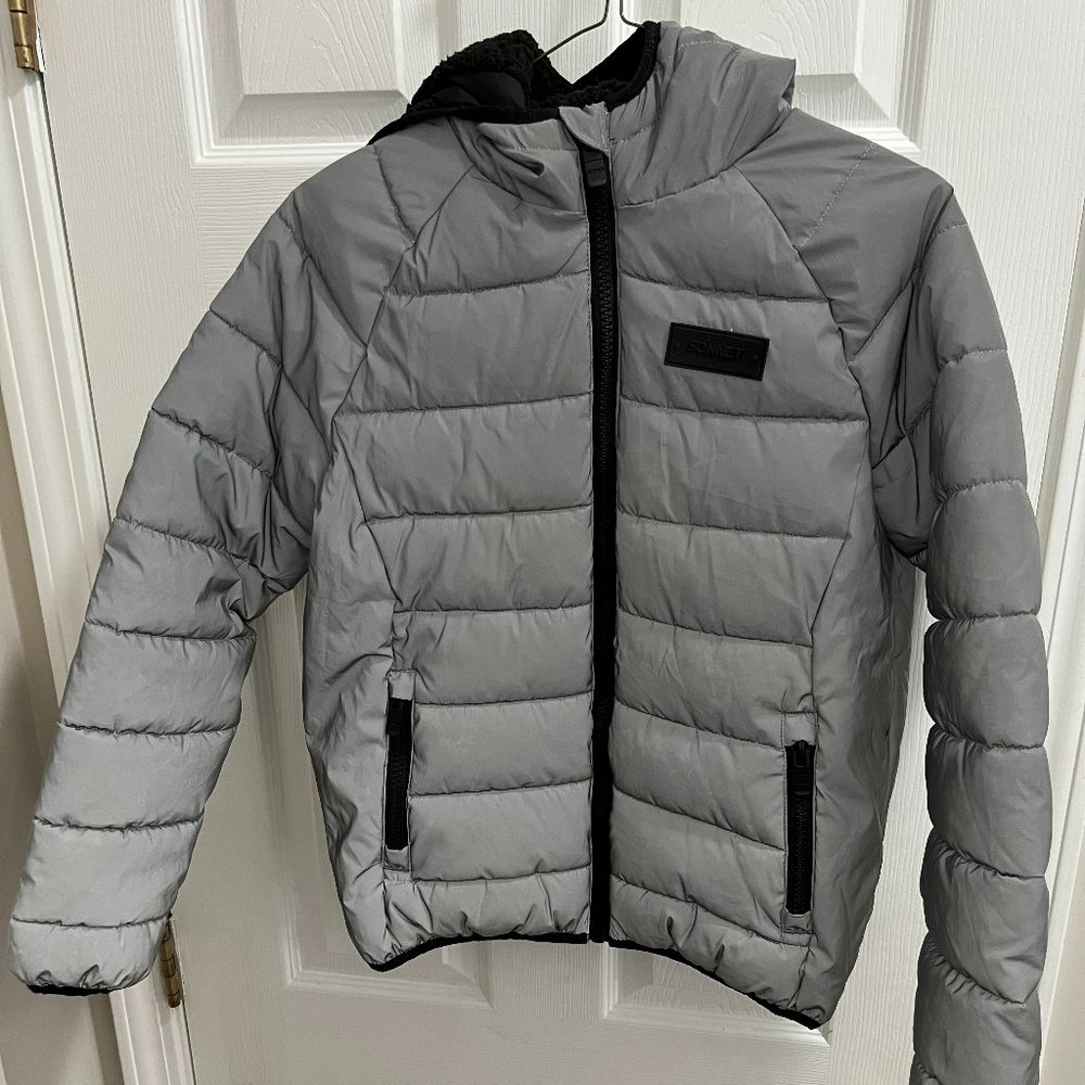 Sonneti London Kids Grey Reflective Puffer Jacket